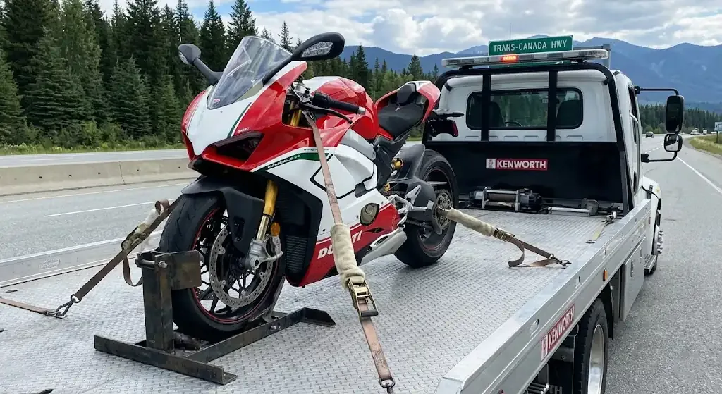 Hamilton motorcycle tow truck service