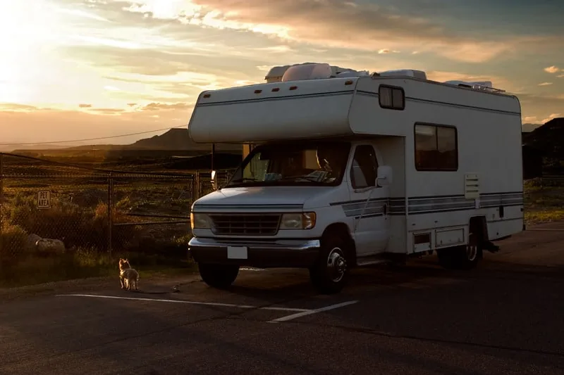Hamilton RV motorhome ready for transport